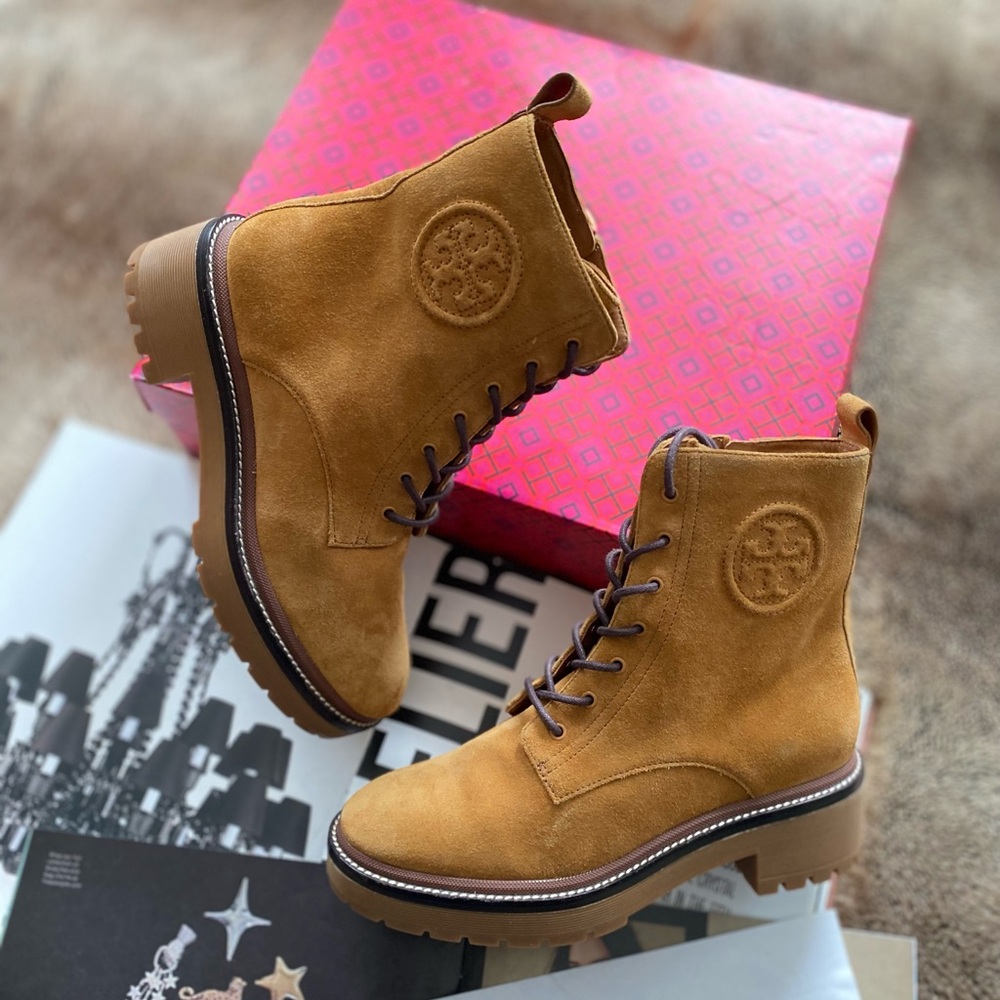 Tory Burch Miller Lug Sole 50mm Combat Boots